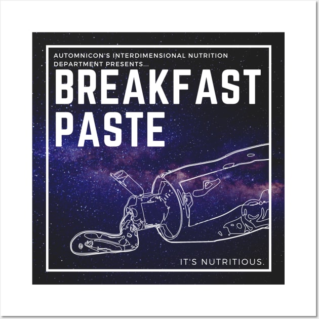 Breakfast Paste (starry bg) Wall Art by Battle Bird Productions